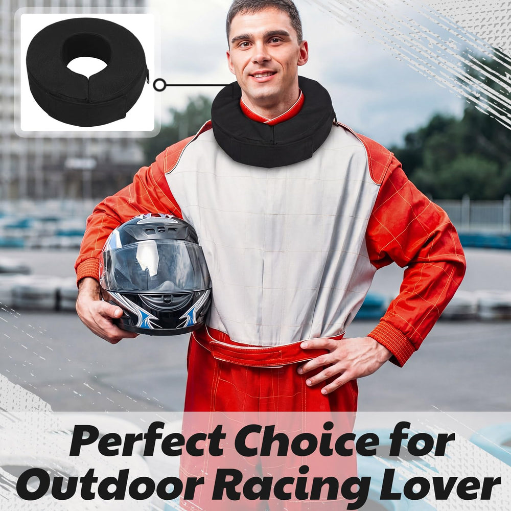 Briwooody Racing Neck Collar 360-degree fit provides full neck coverage during rides.