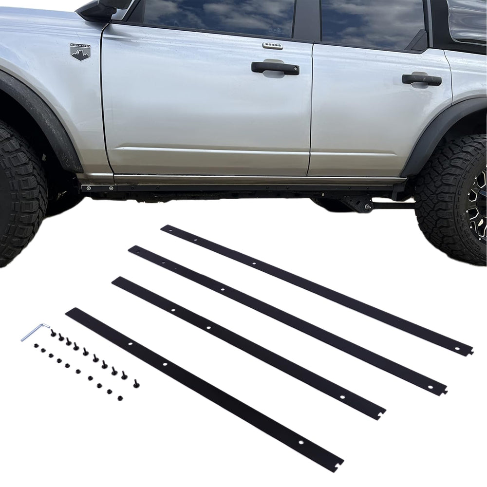 Broaddict rocker guards protect under-door areas from debris.