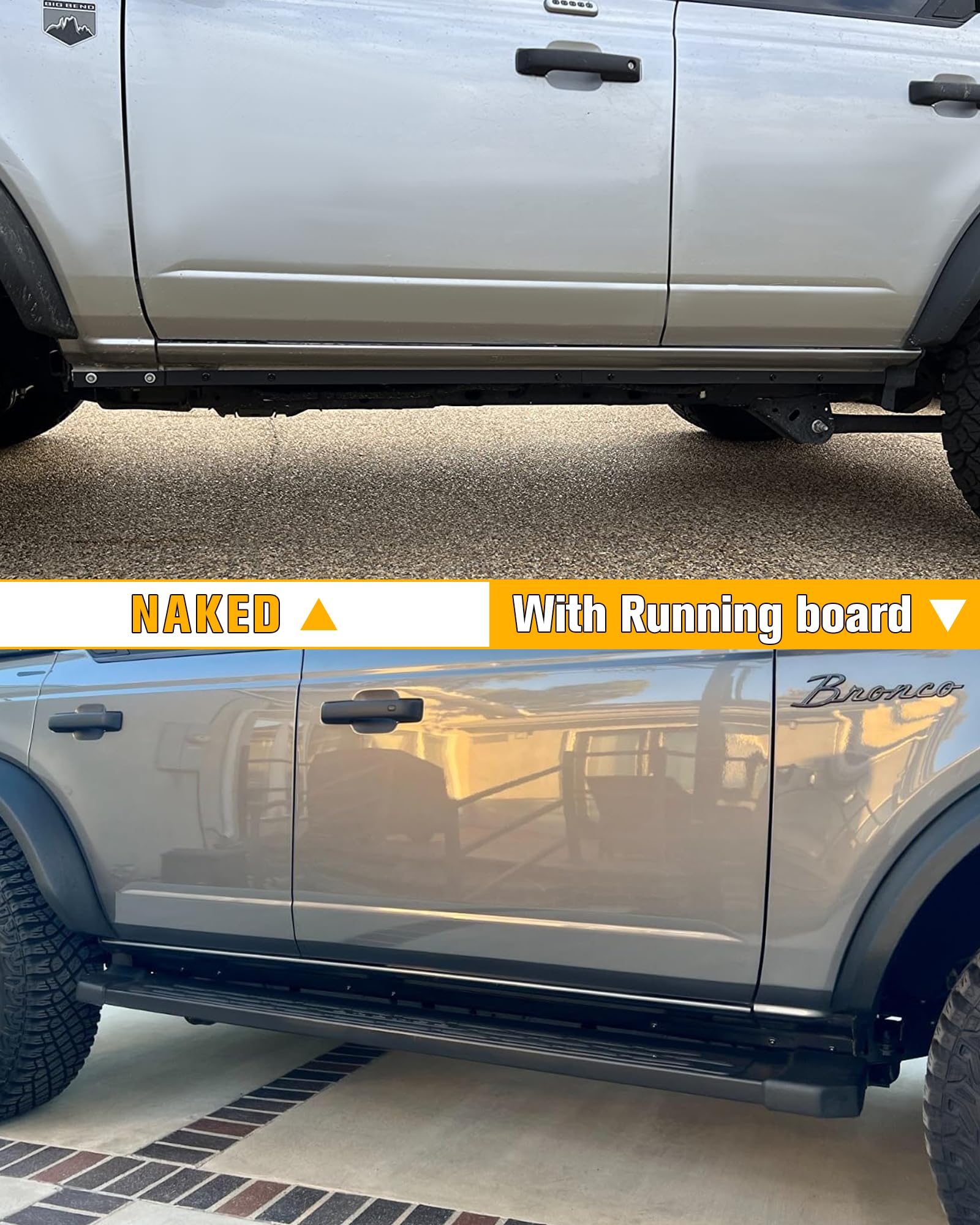 Broaddict Trail Armor aluminum rocker guard provides durable chassis protection.