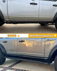 Broaddict Trail Armor aluminum rocker guard provides durable chassis protection.
