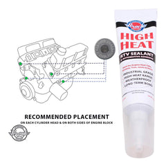 Brock heat tab adhesive visible during application confirms secure placement