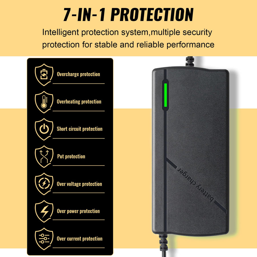 Brooday charger durable casing with heat sink supports long-lasting use.