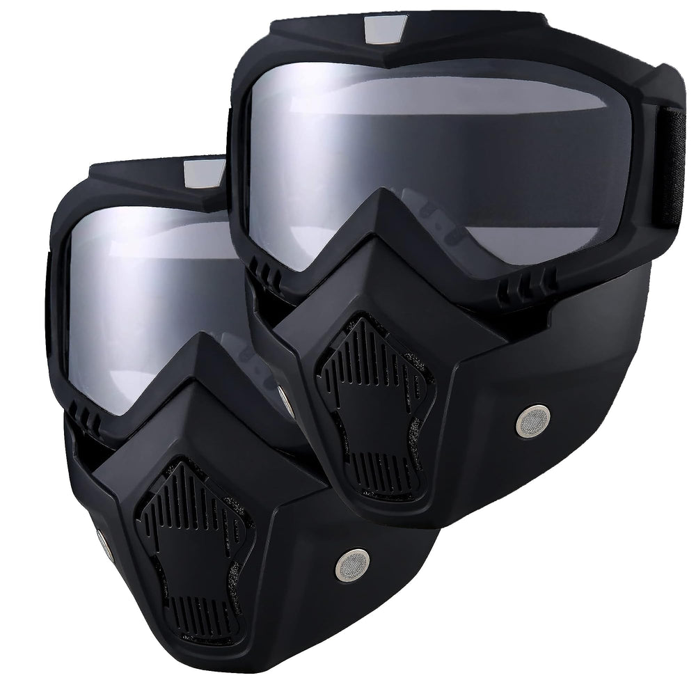 BROYEUR paintball mask anti-fog front view showing full-face protection and clear vision