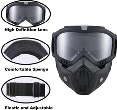 BROYEUR paintball mask anti-fog side view highlighting compact coverage and secure fit