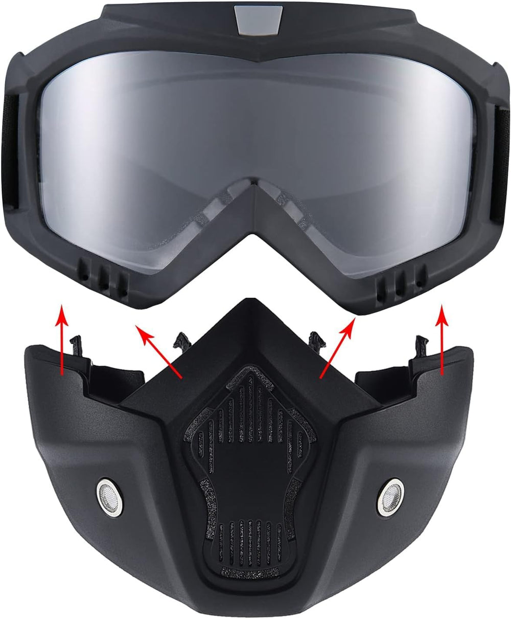 BROYEUR paintball mask detachable lens close-up for adaptable eyewear use