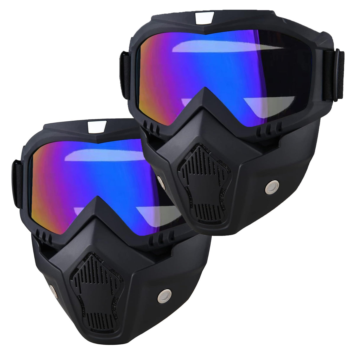 BROYEUR paintball mask front view for complete face protection and all-day comfort.