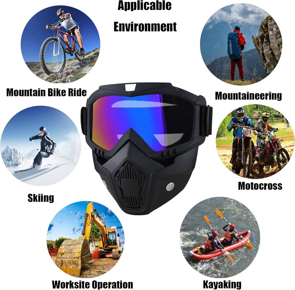 BROYEUR mask adjustable strap ensures secure fit for different head sizes.