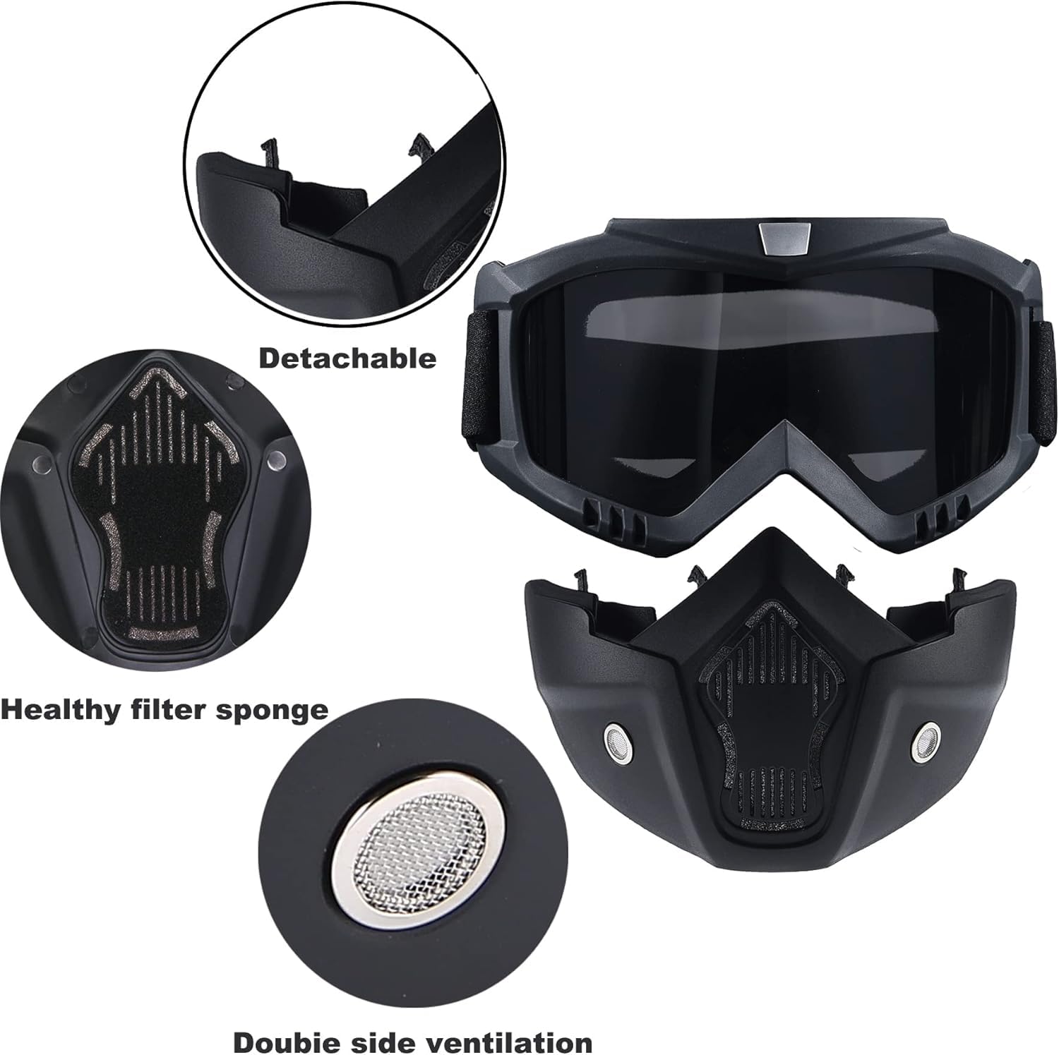BROYEUR polycarbonate lens offers anti-scratch and UV protection