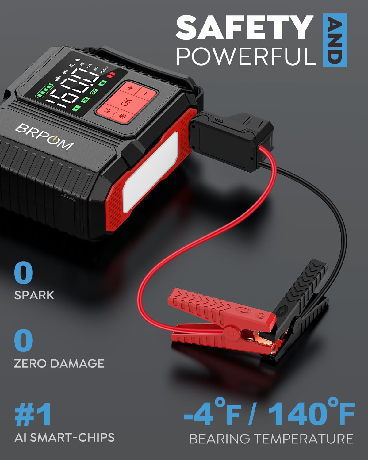BRPOM force-start button enabling engine start from a dead battery