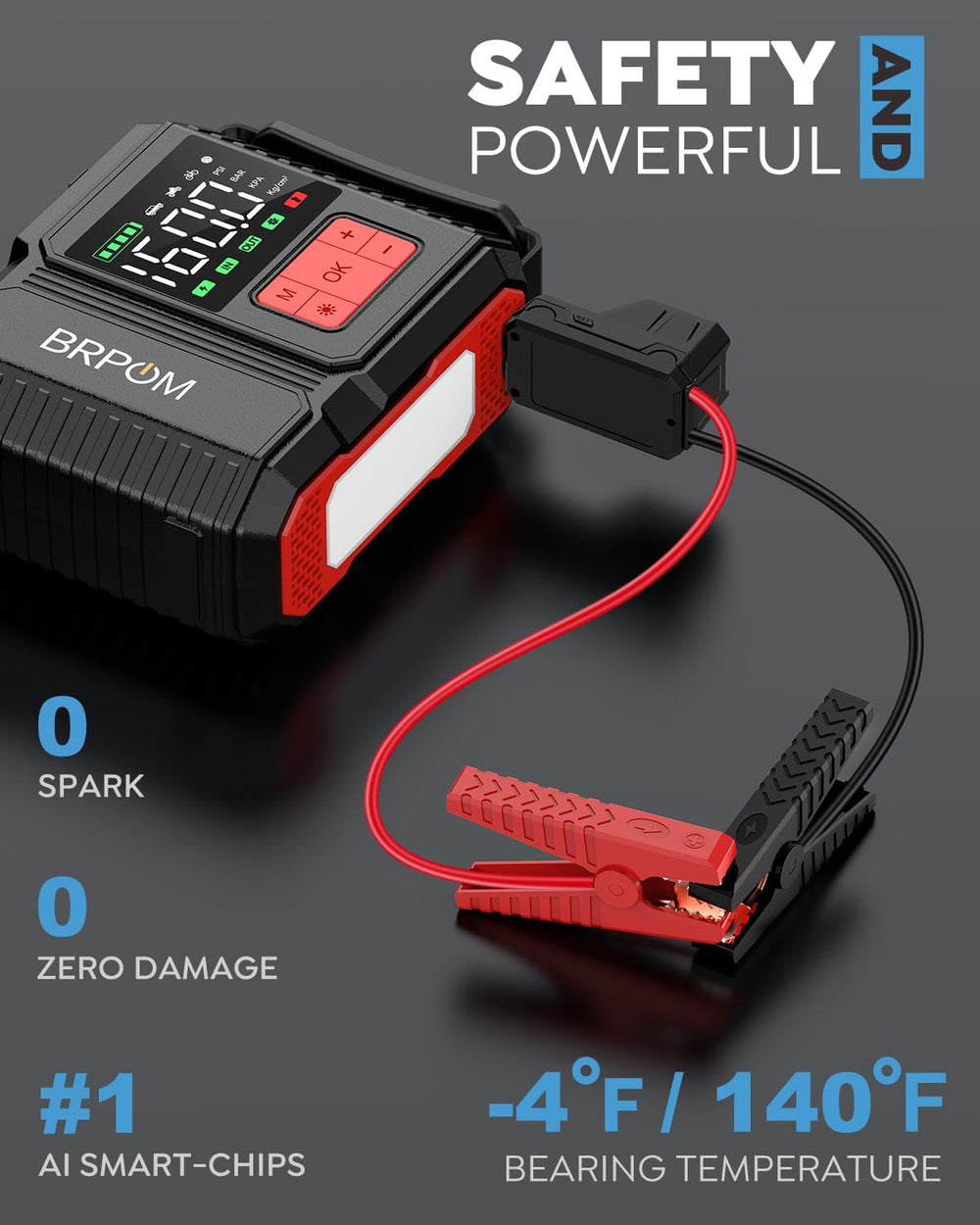 BRPOM force-start button enabling engine start from a dead battery