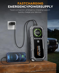 BRPOM 600-lumen LED light for emergencies and roadside repairs.