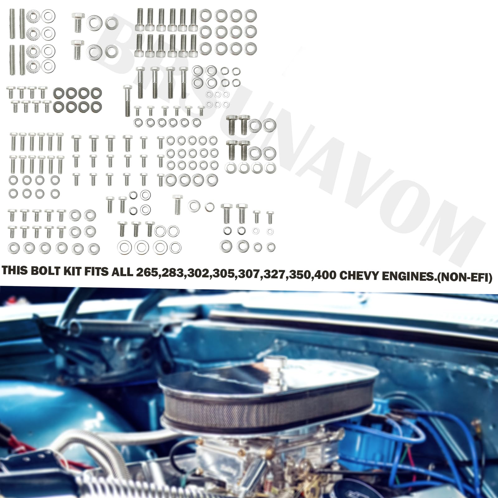 BRSUNAVOM header bolts and washers ensure clearance for large tube headers