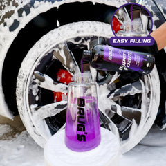 Brug's Pro Foam Cannon Clear Edition V2 aeration system boosts foam thickness and coverage.