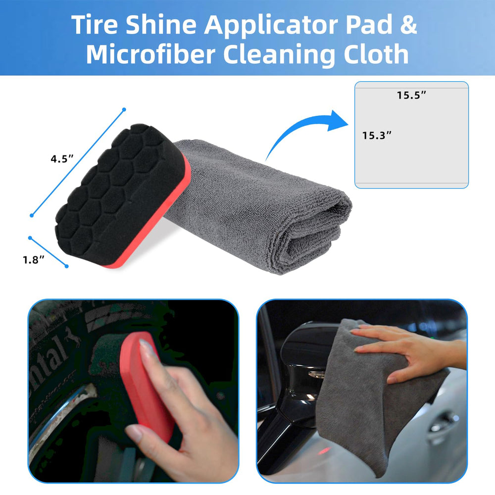 BRUSH FAMILY 9Pcs wheel detailing kit flexible-brush versatile for tough stains