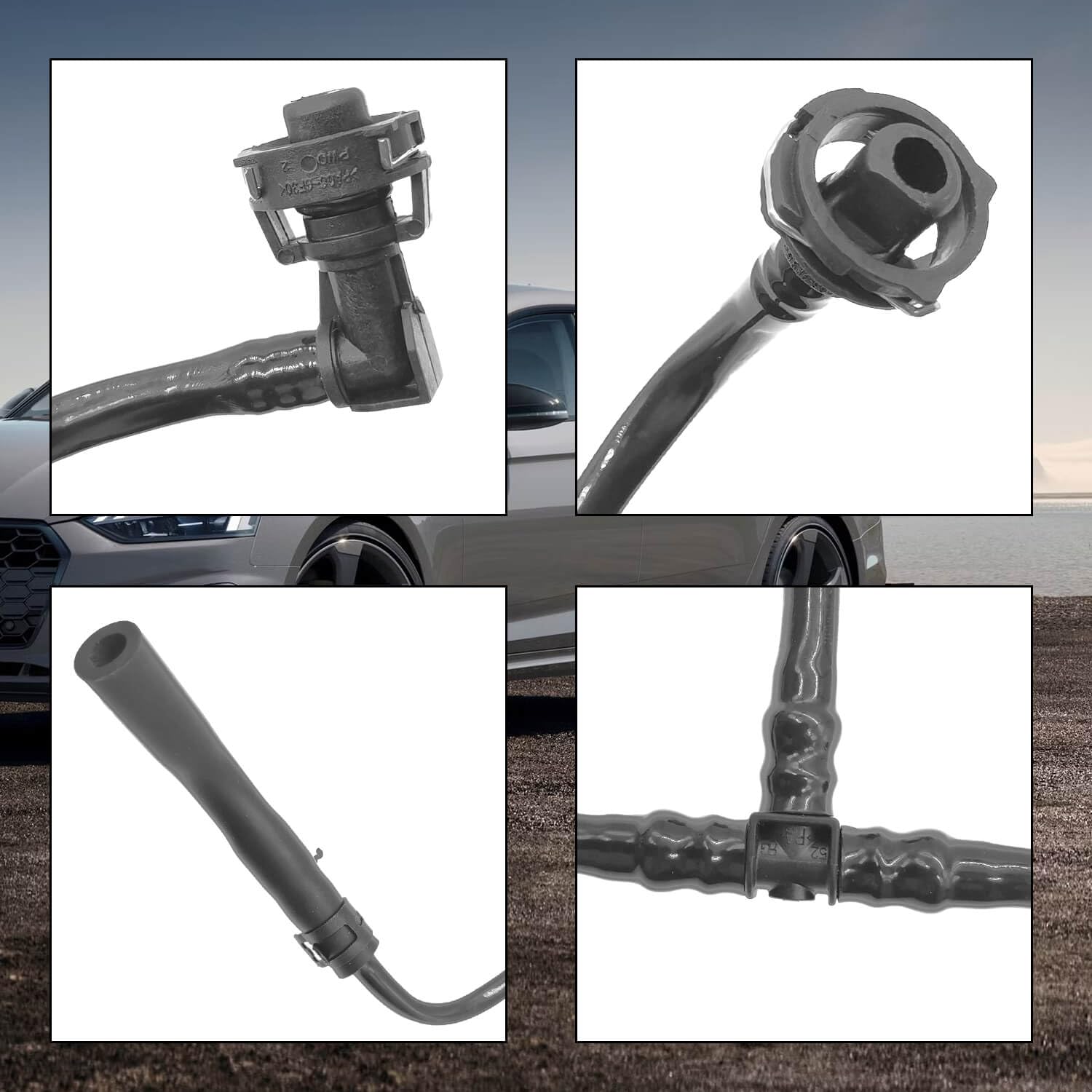 BSNOVT A5 Quattro hose ensures consistent coolant flow.