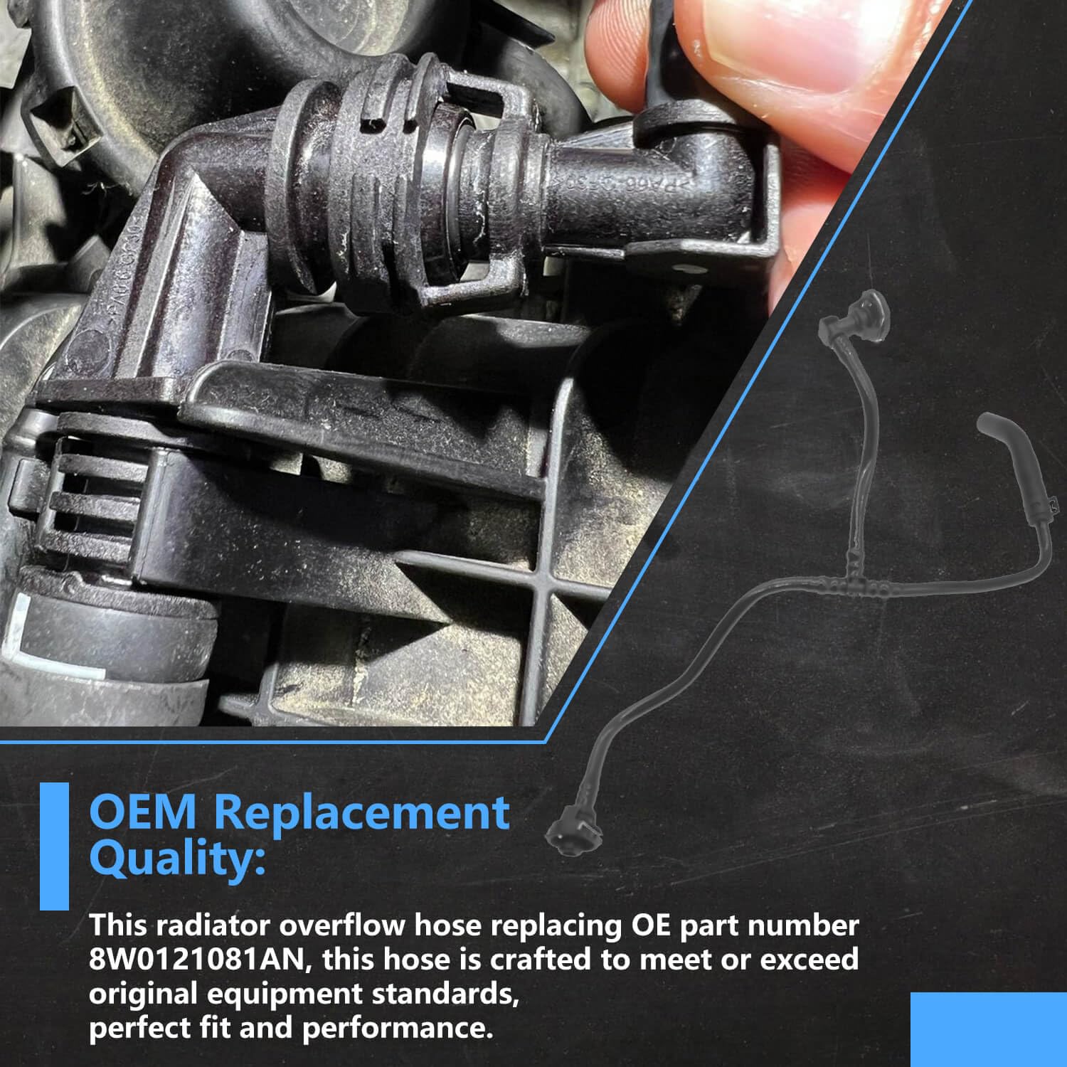 BSNOVT A5 Sportback hose supports steady engine temperature.
