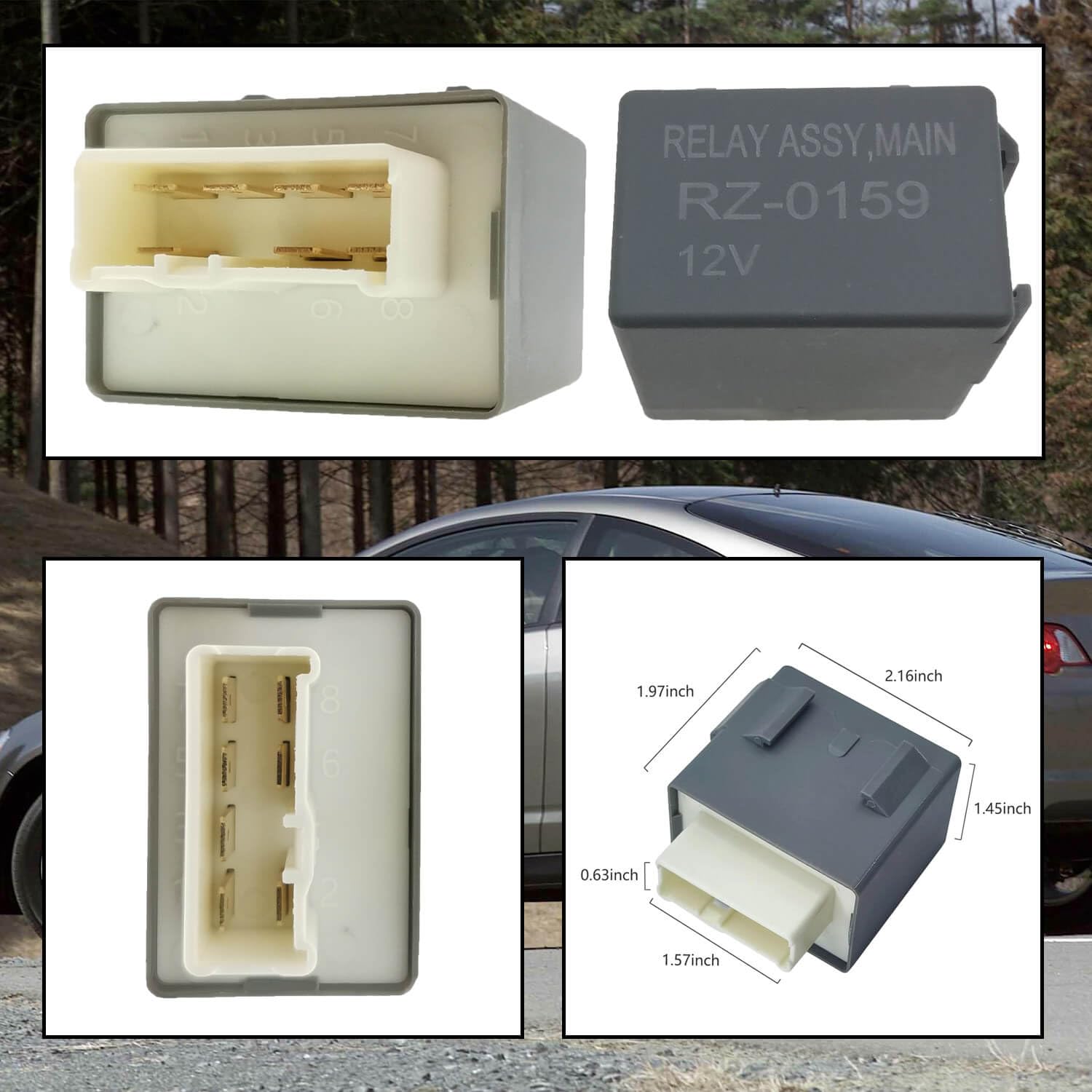 BSNOVT main relay assembly installed under hood for dependable power