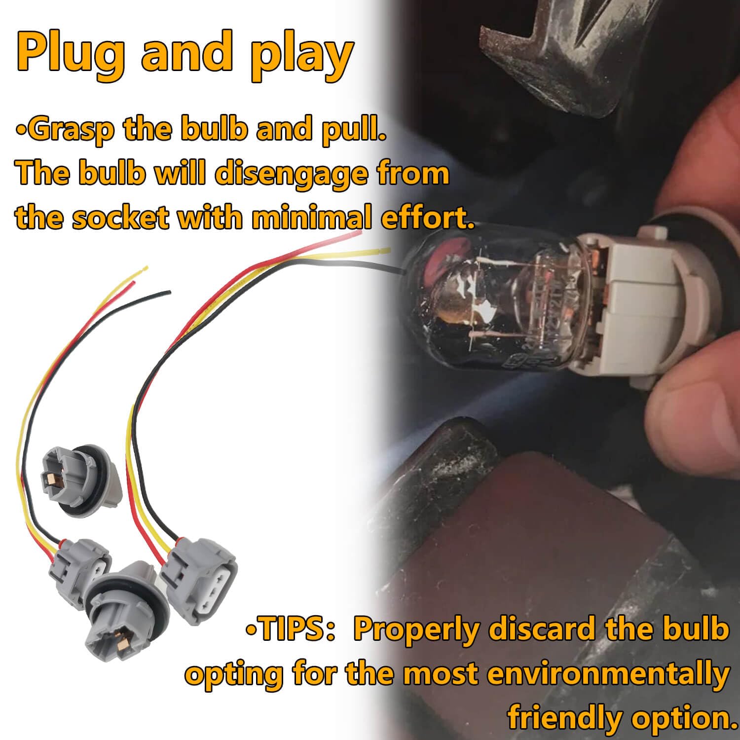 BSNOVT Toyota Venza front-signal socket maintains reliable electrical contact.