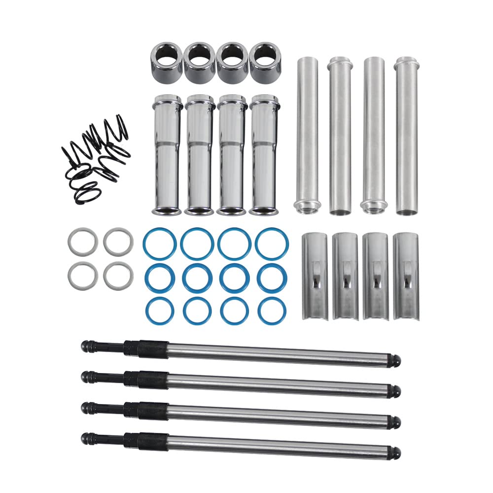 BST BSSP complete adjustable pushrods and cover kit for Harley Twin Cam enhances maintenance access