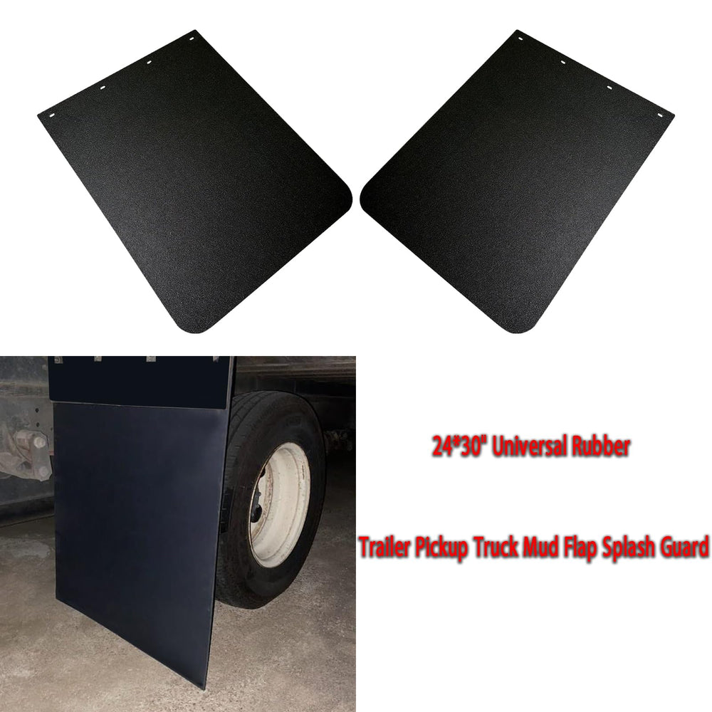 BST BSSP mud flap in snow resists buildup for clear spray control.