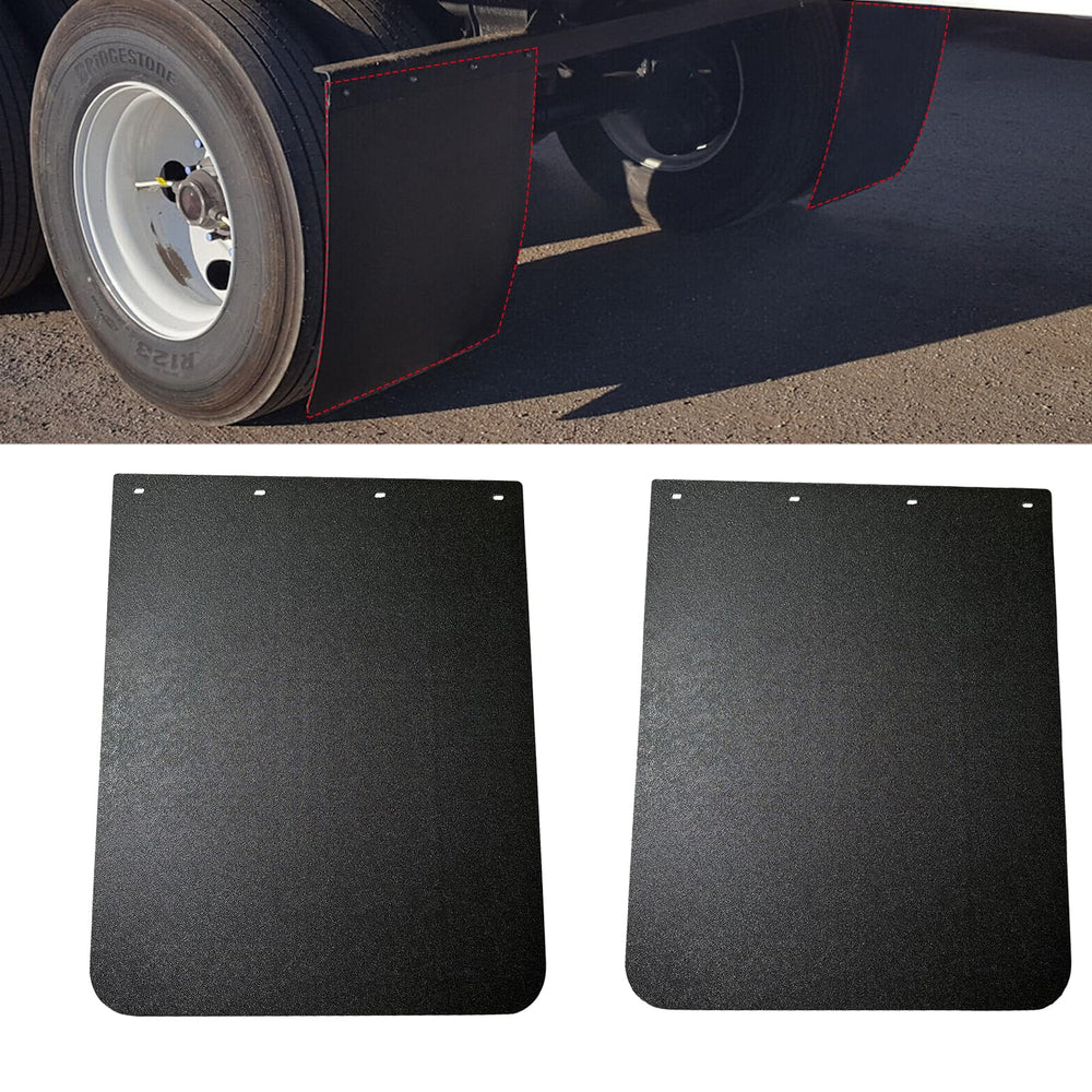 BST BSSP 24x30 mud flap close-up reveals thick 1/5 inch construction.