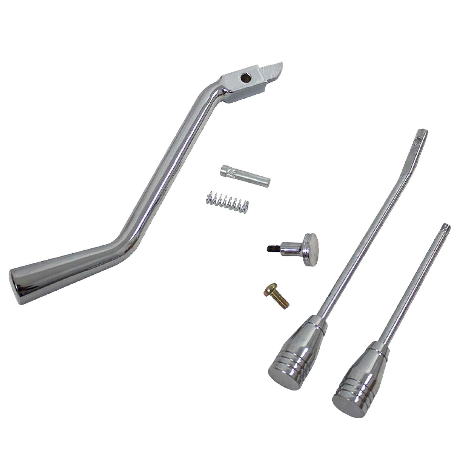 BST BSSP shifter arm 9-inch in polished aluminum adds retro styling to GM columns.