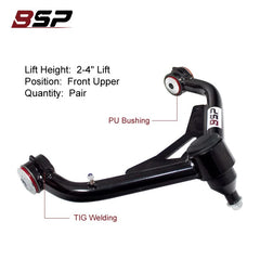 BST BSSP upper control arm CNC machined finish adds rugged aesthetics