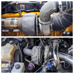 BSTFLEX turbo blanket installed on turbo ensures full-coverage heat protection.