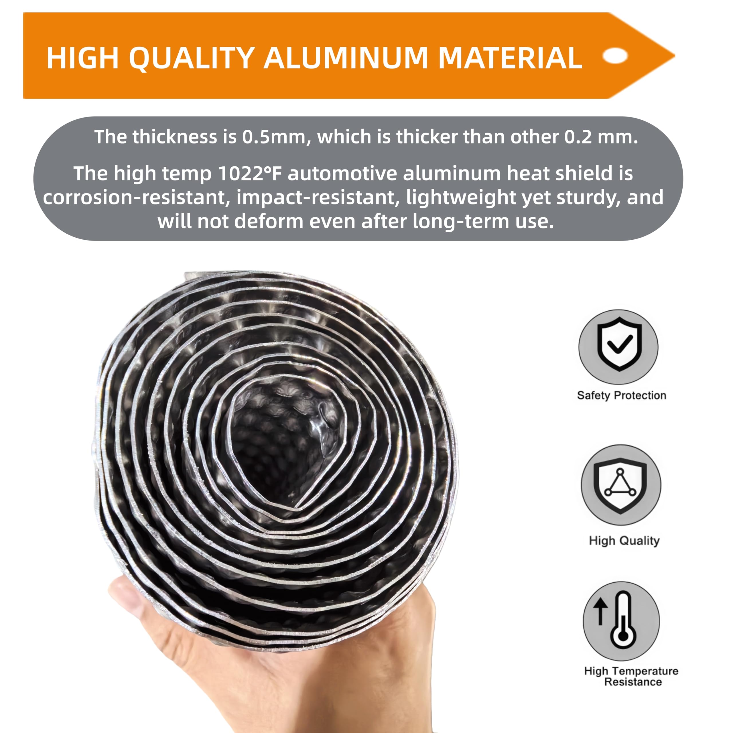 BSTFLEX heat shield demonstrates flexibility to bend around tight bends