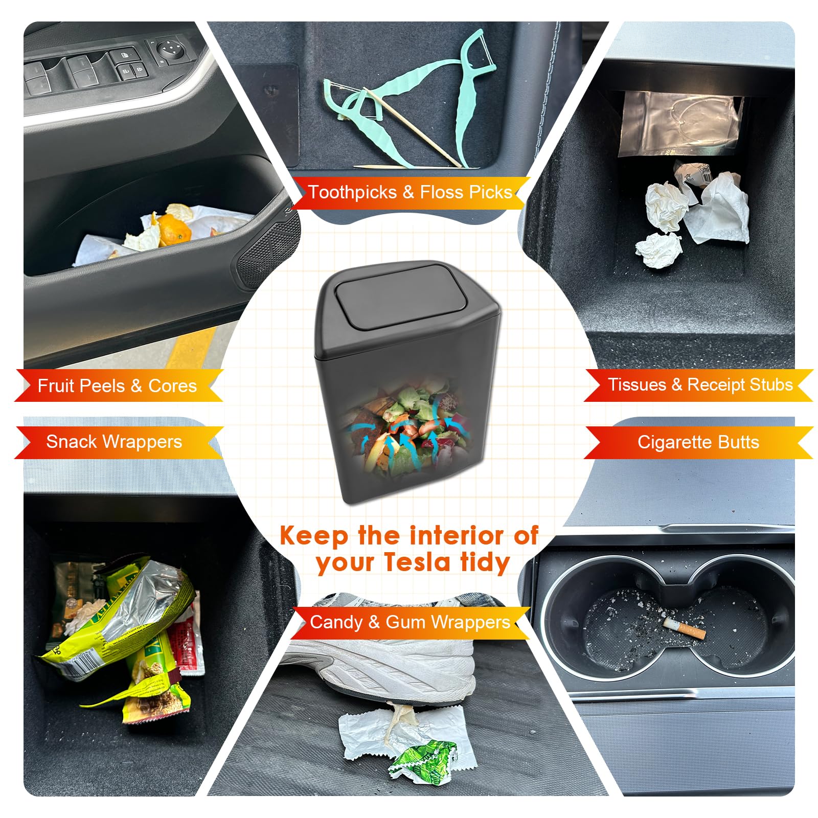 BSTW RAV4 trash-bin-compact-size fits door pocket discreetly.