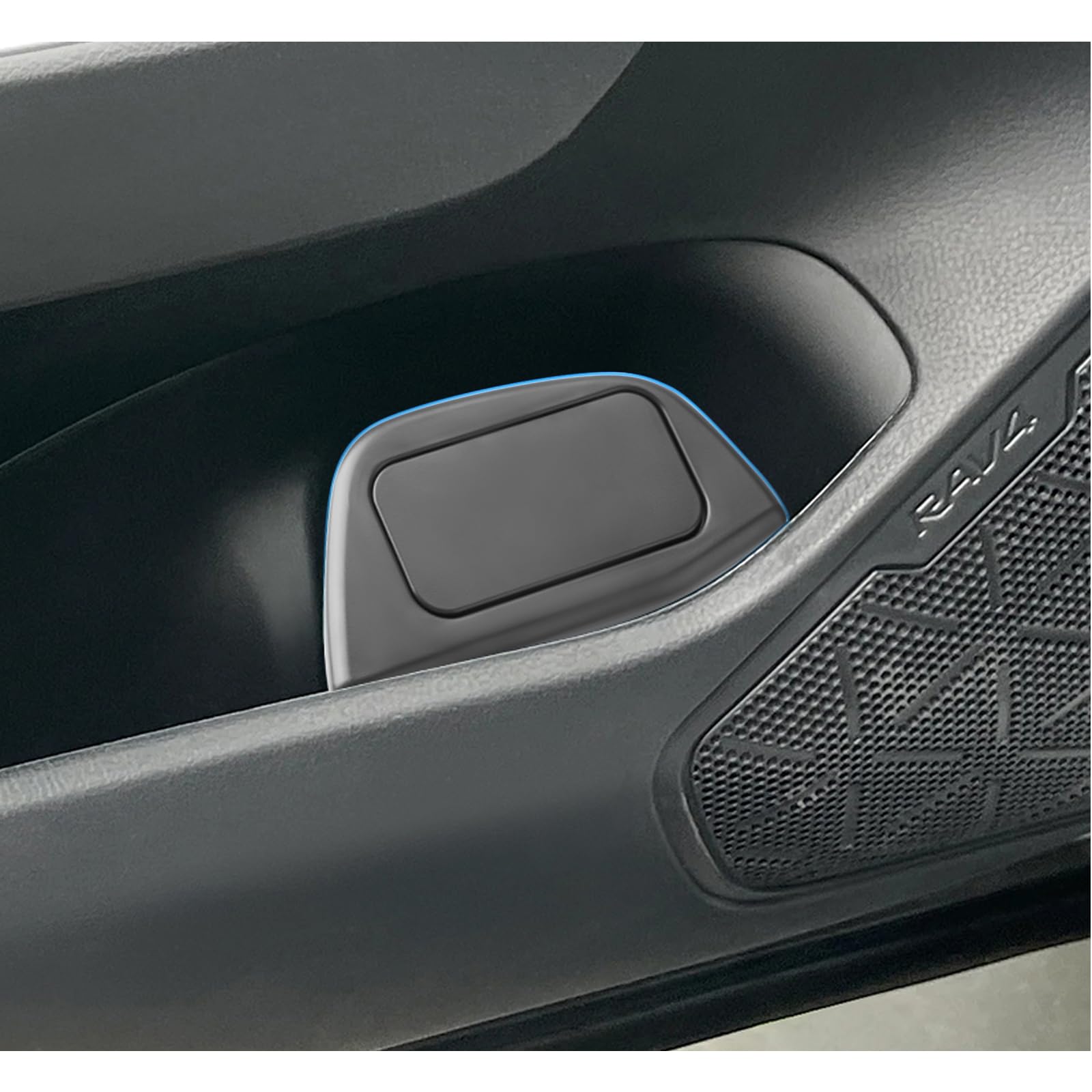 BSTW trash can for Toyota RAV4 lid-closed keeps cabin tidy and organized.