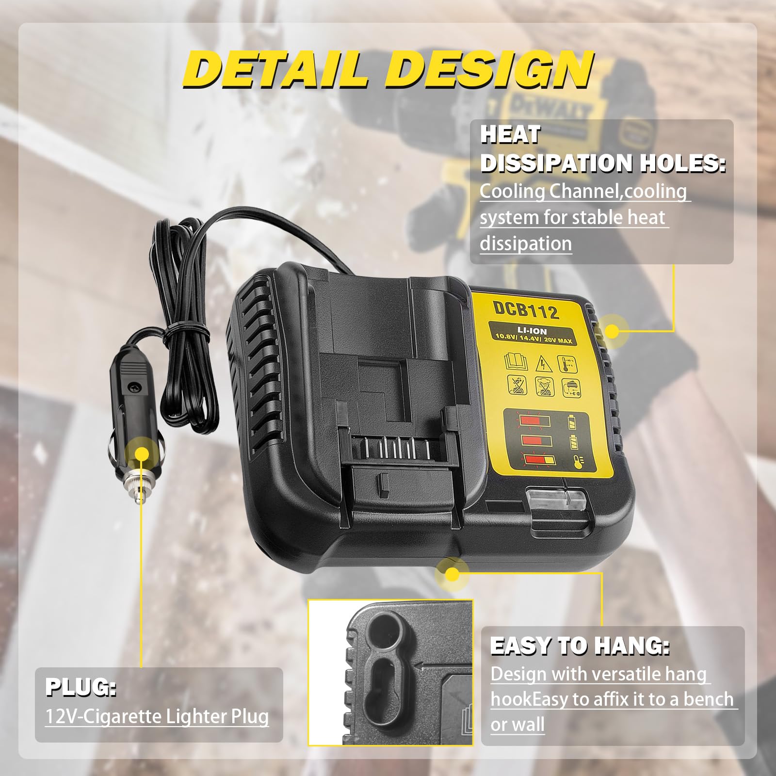 BTRUI DCB112 ideal for on-site jobs, camping, and power outages