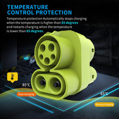 BTUYDTUY automatic-switching adapter supports DC and AC guns for versatile charging.