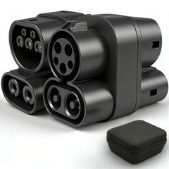BTUYDTUY CCS1 to CCS2 adapter demonstrating cross‑standard DC charging capability
