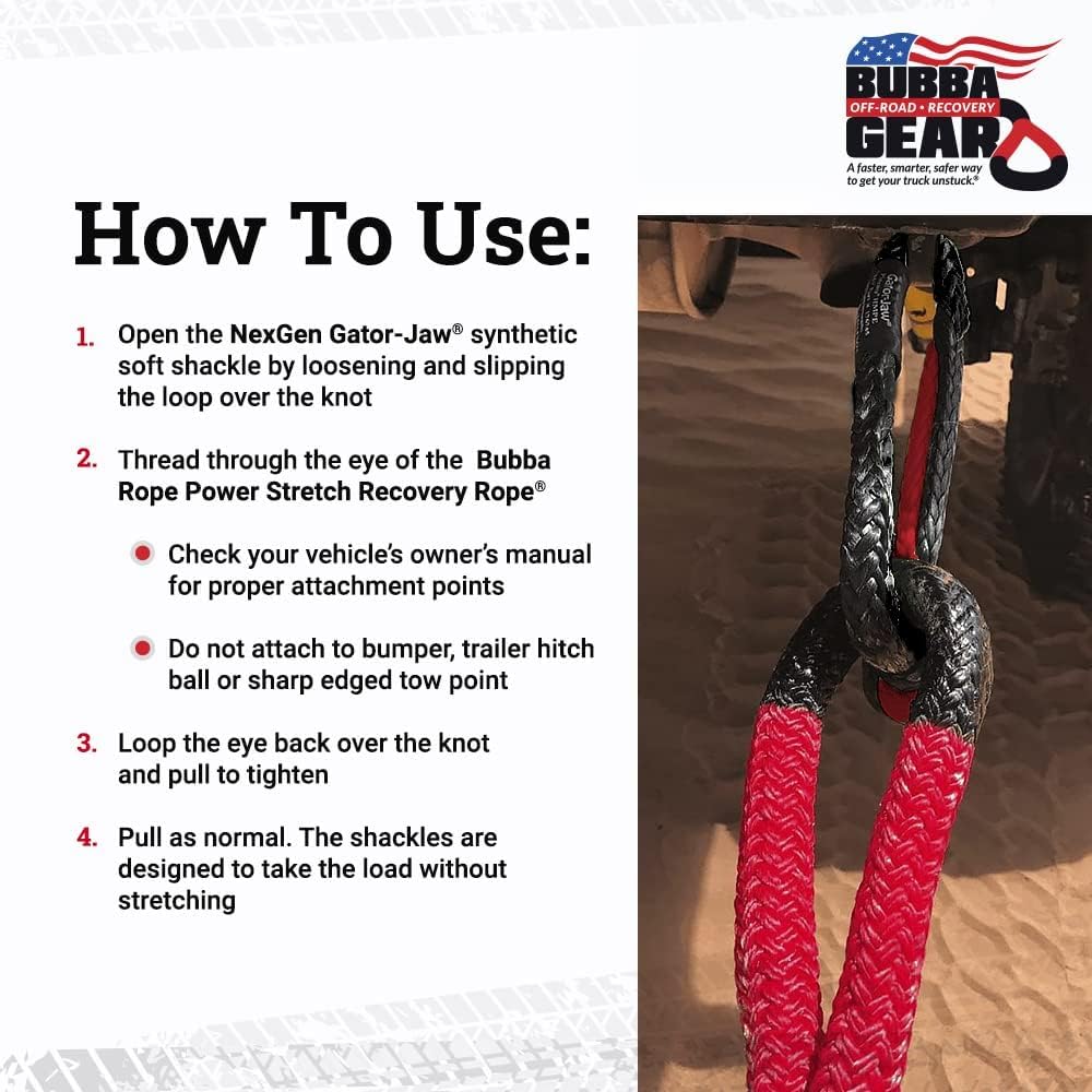 Bubba Rope recovery kit suitable for cars, trucks, and SUVs