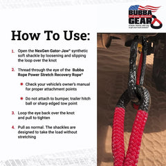 Bubba Rope recovery kit suitable for cars, trucks, and SUVs