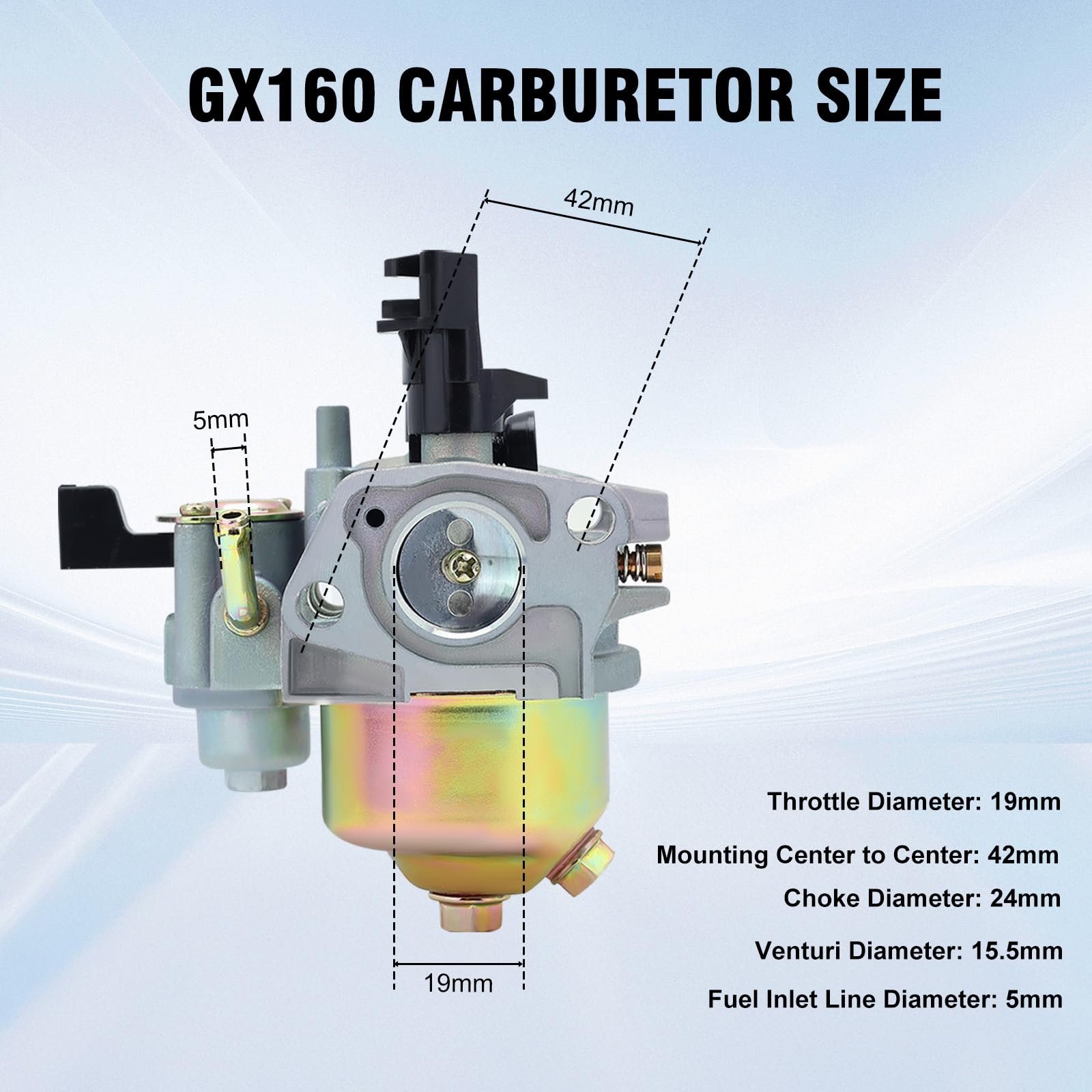 Buckbock 212cc carburetor for Predator 69730 supports power delivery