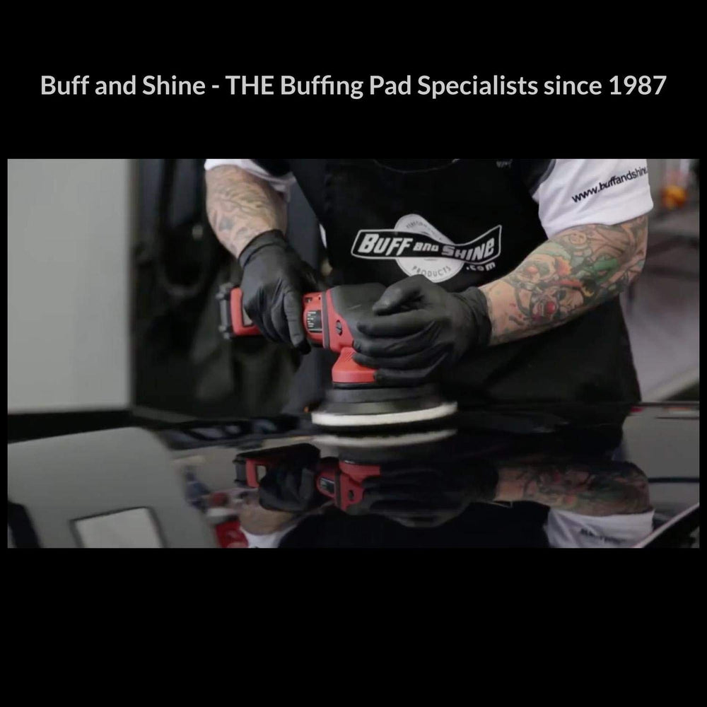 Buff and Shine URO-Fiber pad texture close-up for small-area detailing.