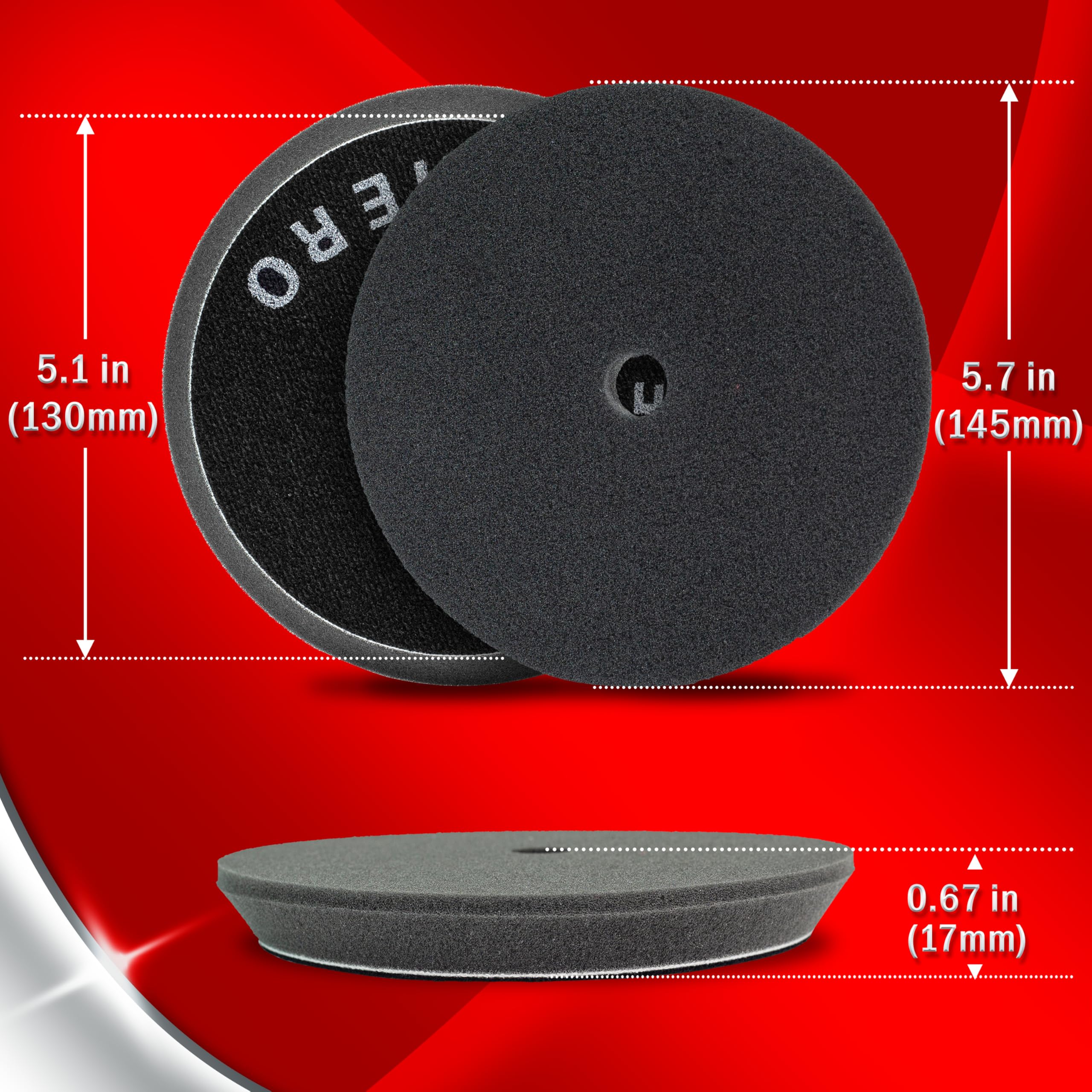BUFFING HERO German-made foam offers durable, reusable polishing.