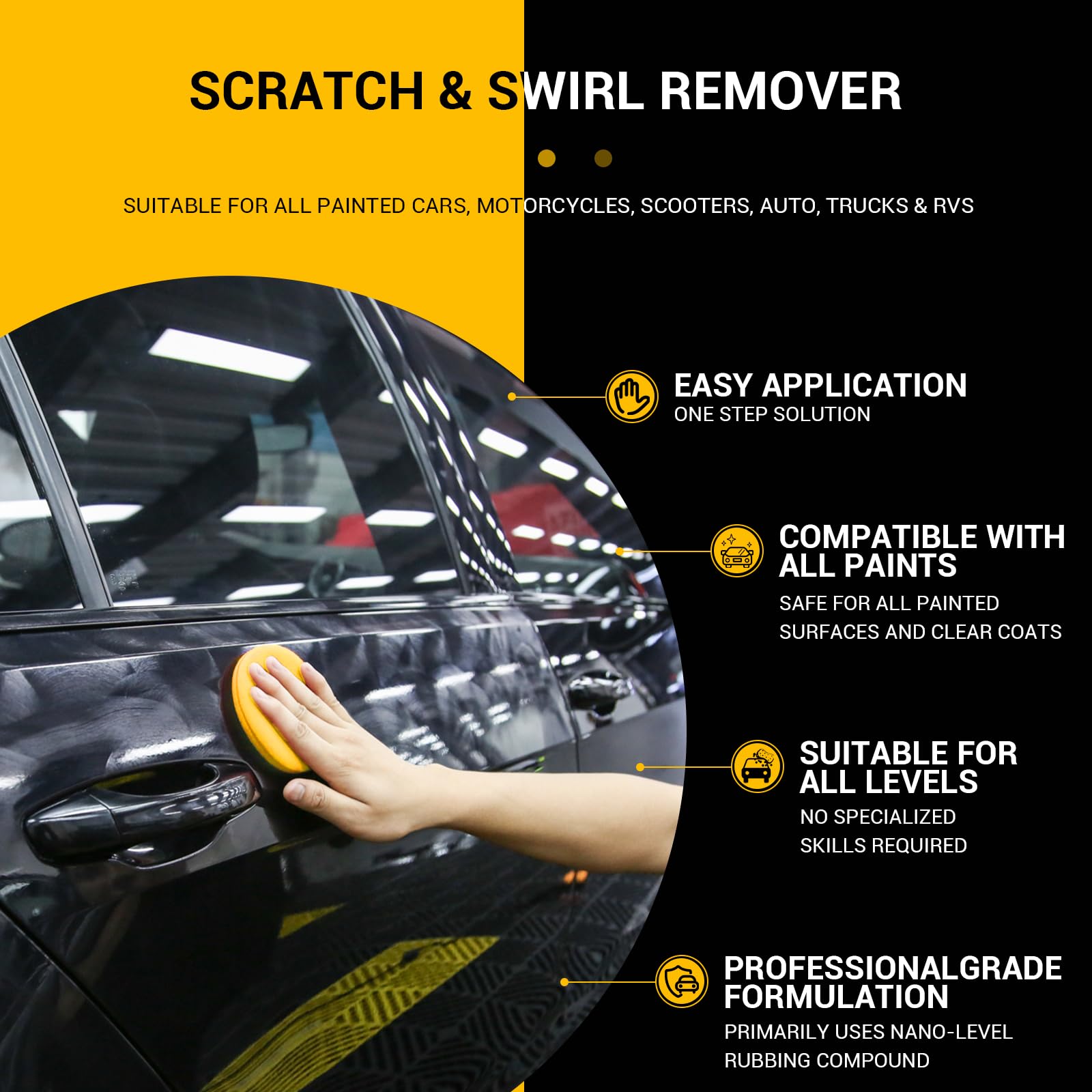 BUFFZIT DIY scratch repair steps enable home polishing.