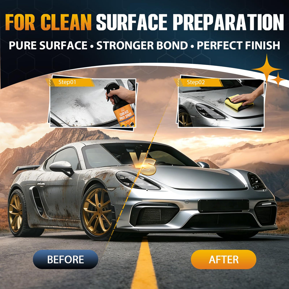 BUFFZIT Surface Prep cleans surface before coating to ensure adhesion readiness.