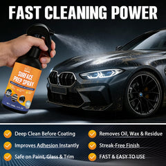 BUFFZIT Surface Prep Wipe Demo shows effective residue removal on a finish.