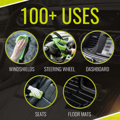 BugSlide exterior interior cleaning on car surfaces for a safe, all-purpose shine.