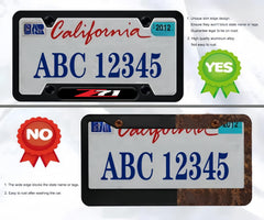 BUGUANGJIAN custom logo option for license frame to personalize your vehicle