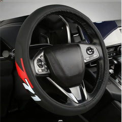 BUGUANGJIAN Z71 steering cover with logo embroidery adds personalized style and grip.