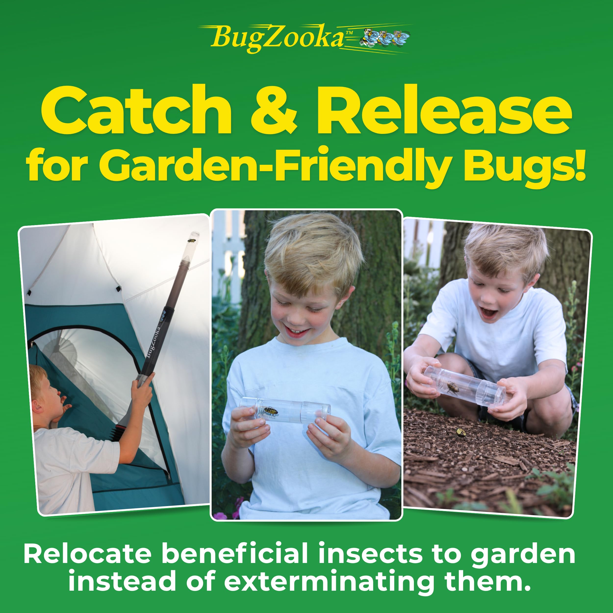 BugZooka compact design for easy storage and quick cleaning.