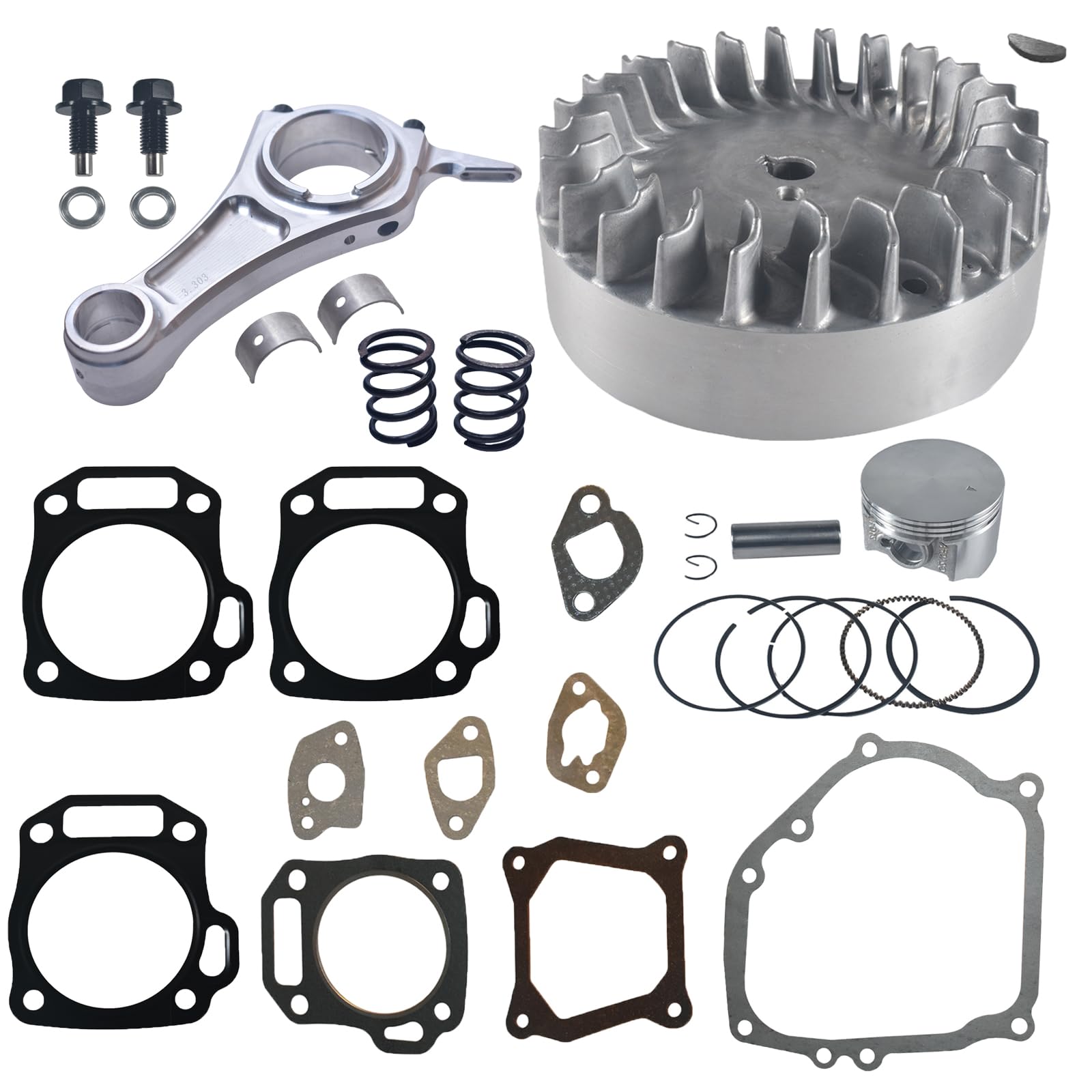 BUHNSS connecting rod for Honda GX200 enhances high rpm reliability.