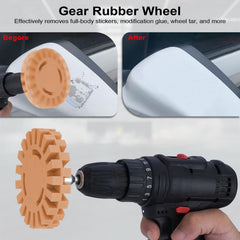 Buhobha Eraser Wheel drill adapters enable quick, tool-free setup