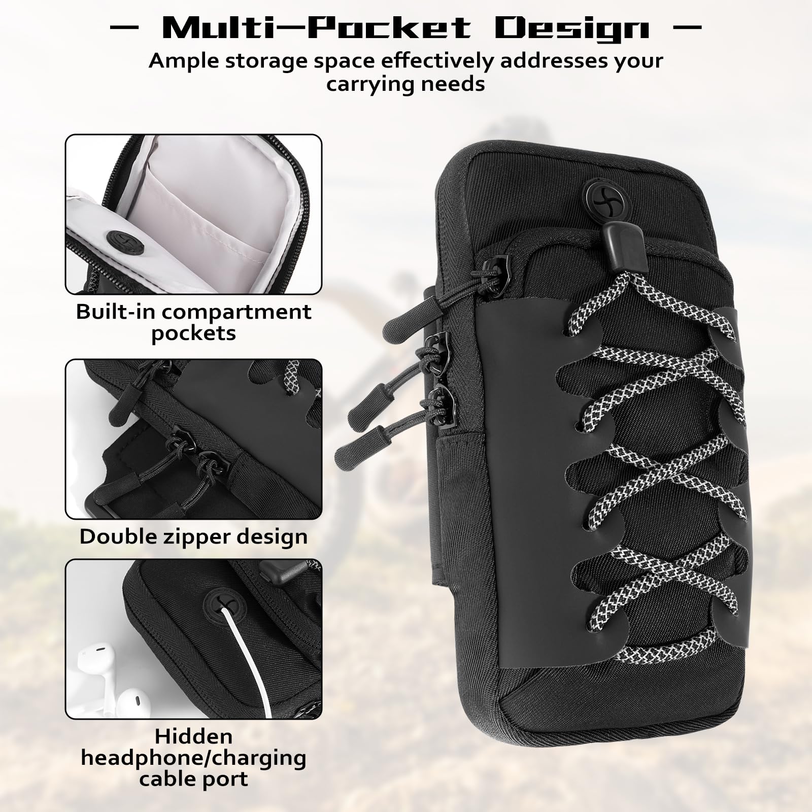 Buhobha quick-install elastic straps secure the bag on battery covers fast.