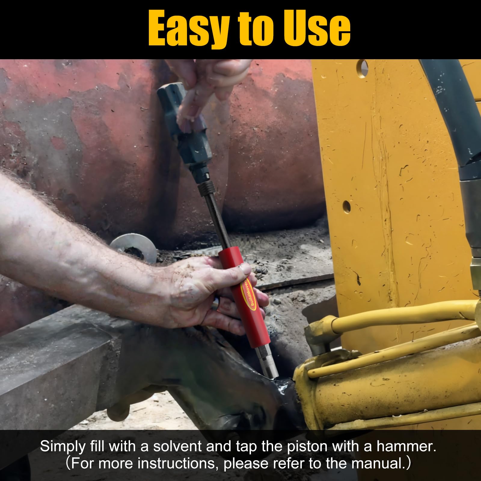 BuildMaven grease-fitting cleaner hollow piston enables thorough solvent-assisted cleaning.